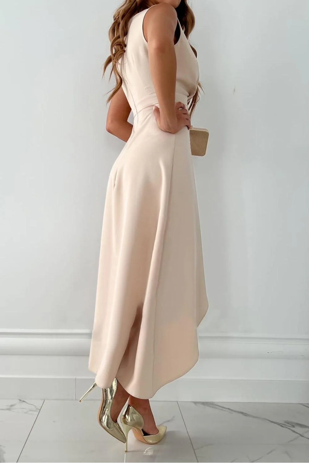 Women's Sleeveless Wrap Maxi Dress Prescott Mode