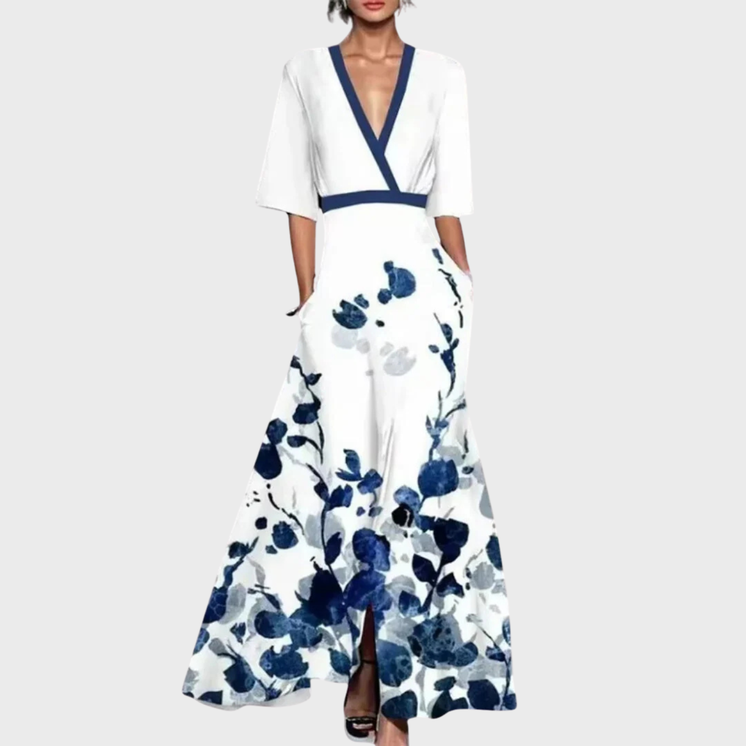 Women’s Summer Floral Wrap Maxi Dress Prescott Mode