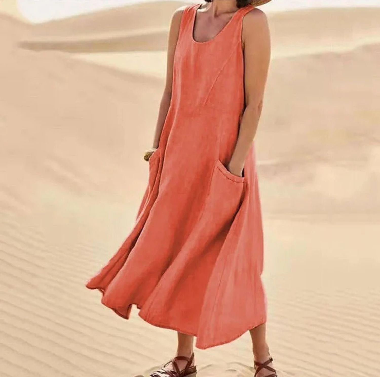 Women's Summer Linen Dress Prescott Mode