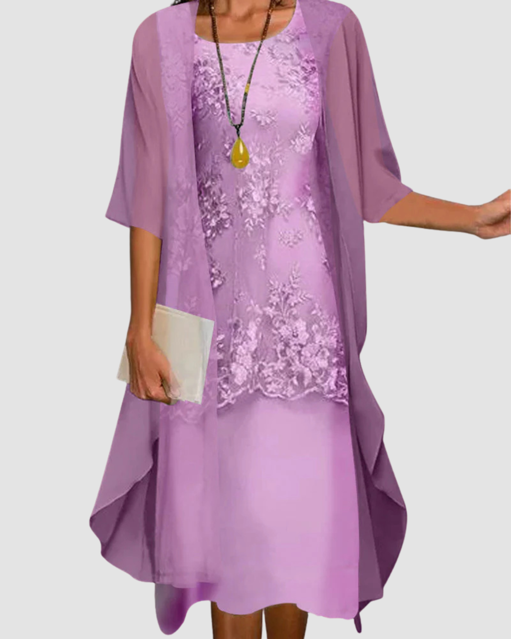 Women's Two-Piece Chiffon Dress Prescott Mode