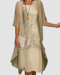 Women's Two-Piece Chiffon Dress Prescott Mode