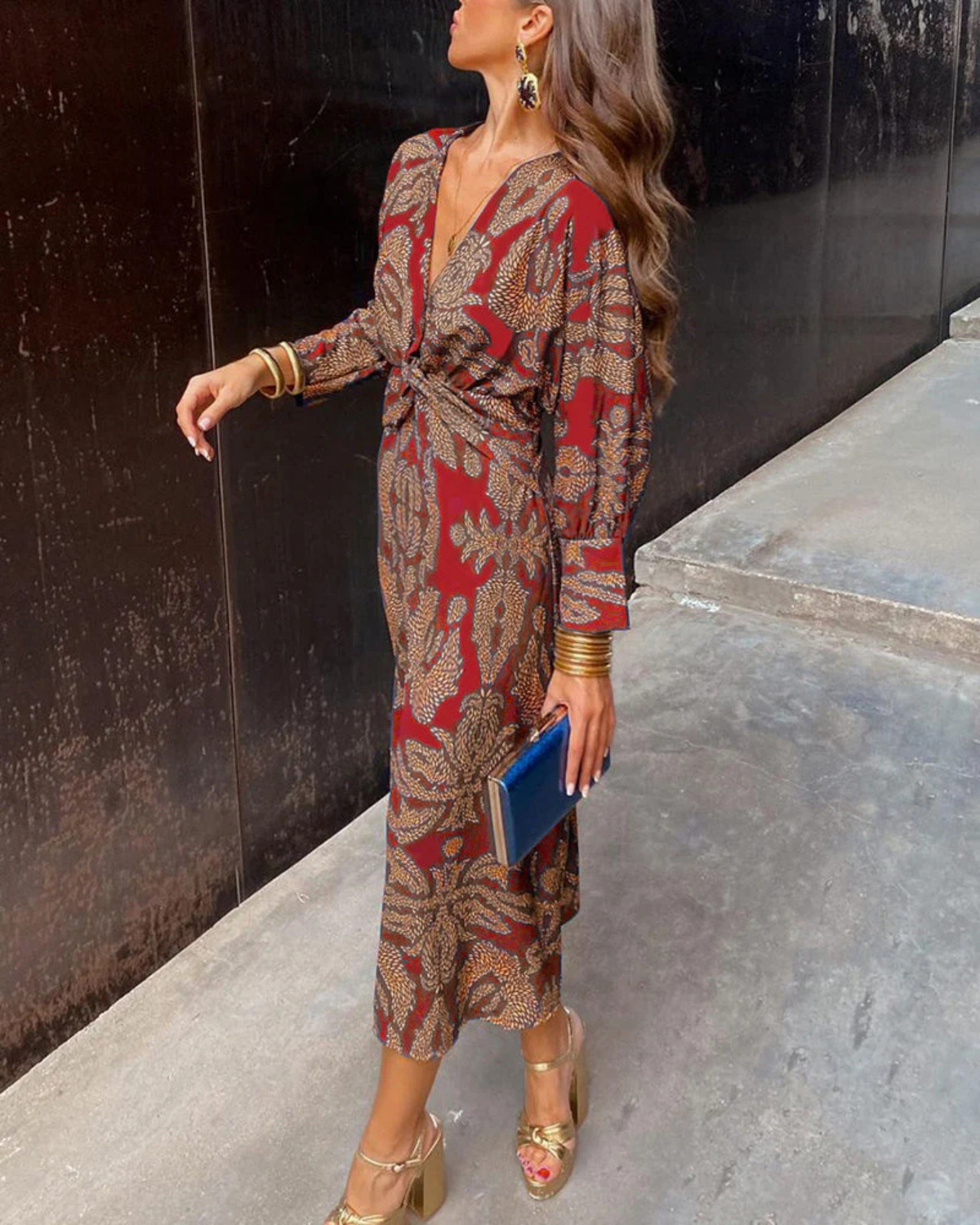 Women's Wedding Guest Midi Dress Prescott Mode