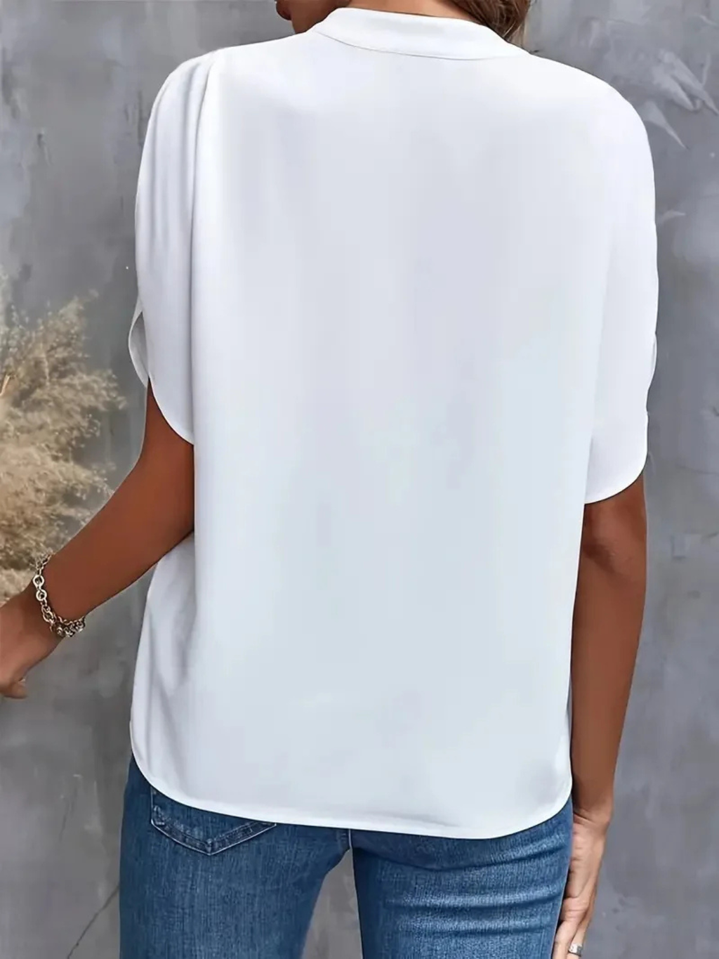 Women's elegant V-Neck Top Prescott Mode