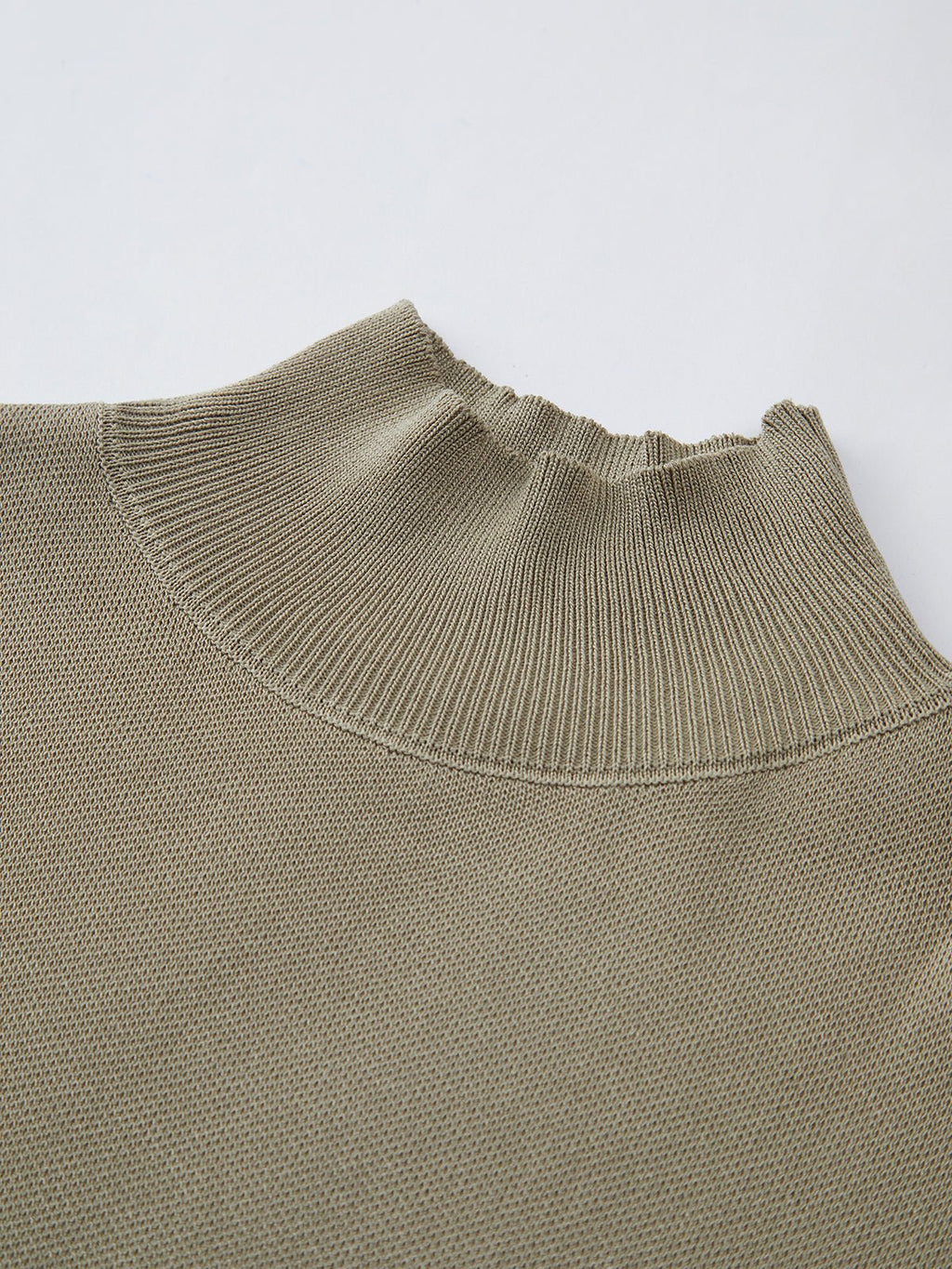 Cargo Style Mock Neck Sleeveless Top Padded Shoulder