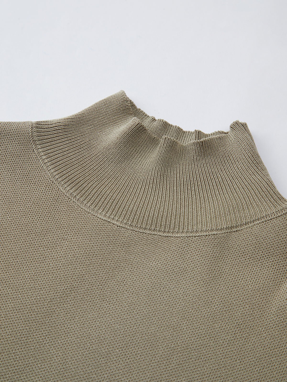 Cargo Style Mock Neck Sleeveless Top Padded Shoulder