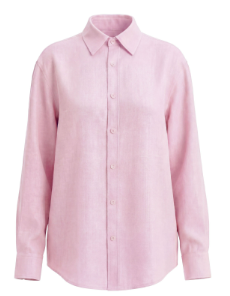 Emma | Women's Relaxed-Fit Linen Three-Quarter Sleeve Button-Up Shirt Prescott Mode