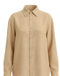 Emma | Women's Relaxed-Fit Linen Three-Quarter Sleeve Button-Up Shirt Prescott Mode