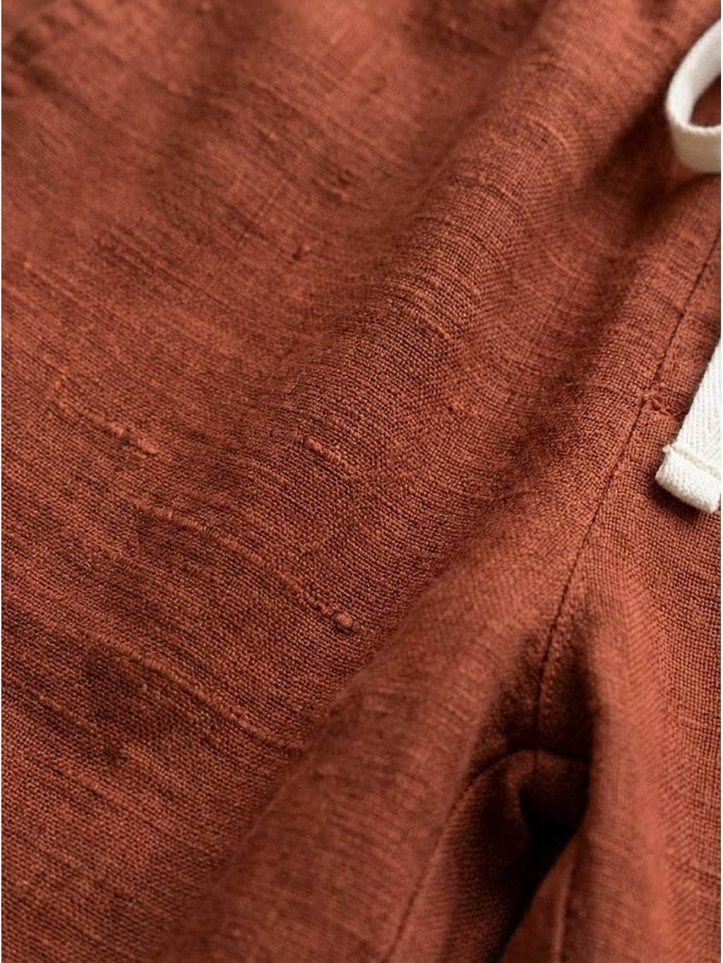 Linen Drawstring Pants Women's Straight Leg Casual
