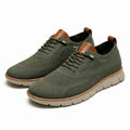 Men's Breathable Mesh Casual Lace-Up Sneakers - Verde