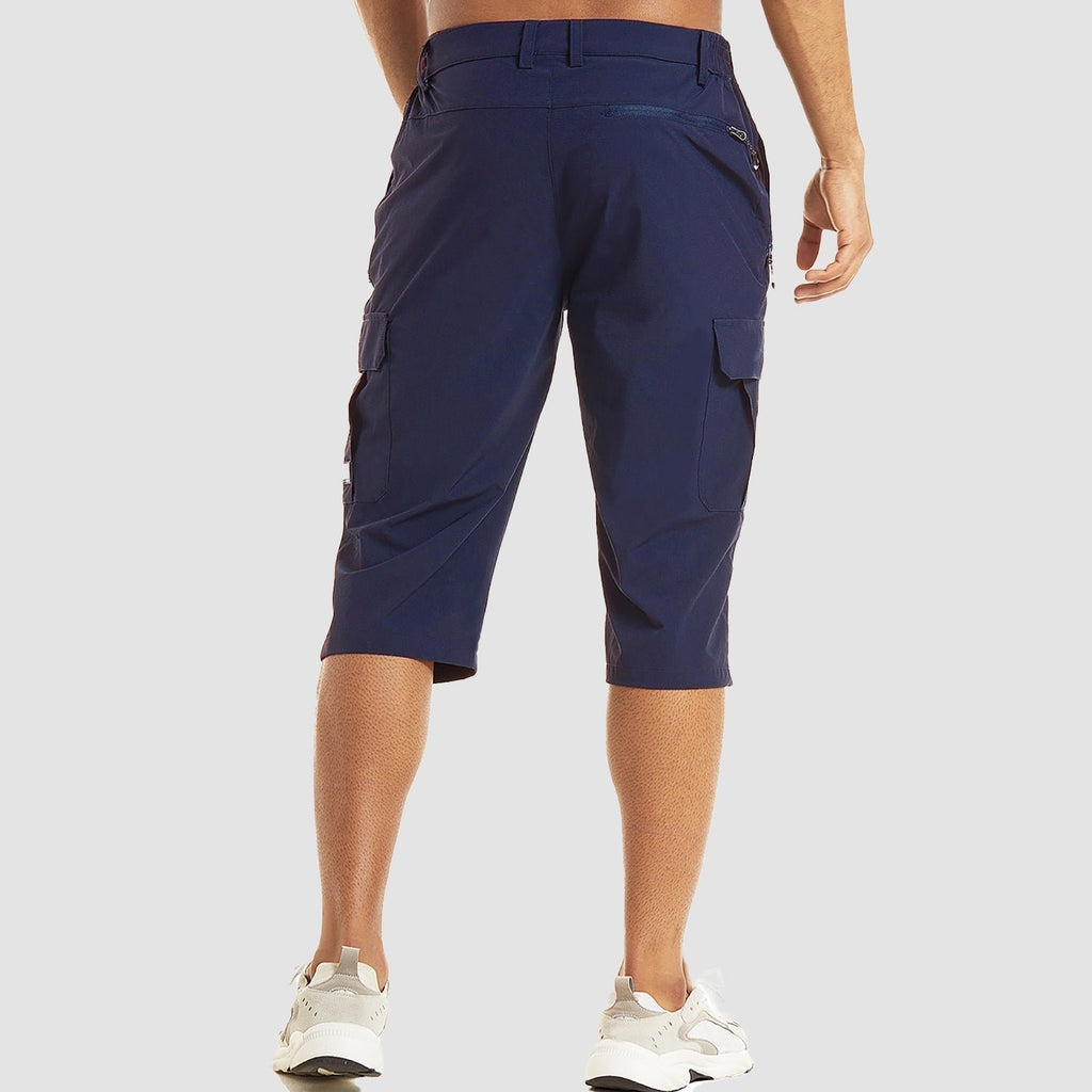 Men's Cargo Shorts Knee Length with Multiple Pockets