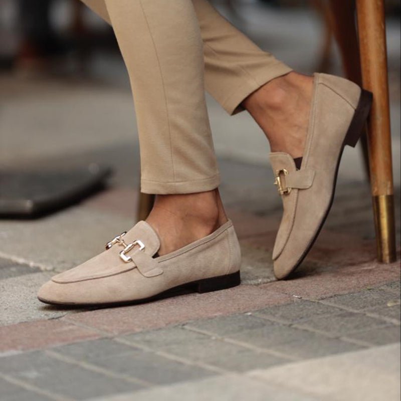 Men's Horsebit Loafers Slip-On Leather Dress Shoes