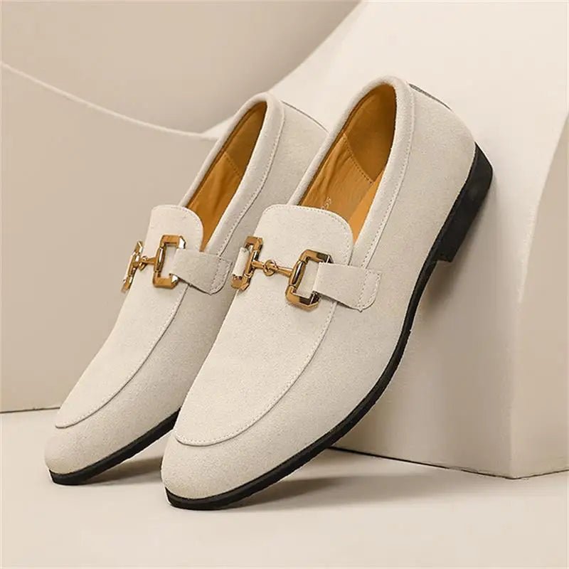 Men's Horsebit Loafers Slip-On Leather Dress Shoes