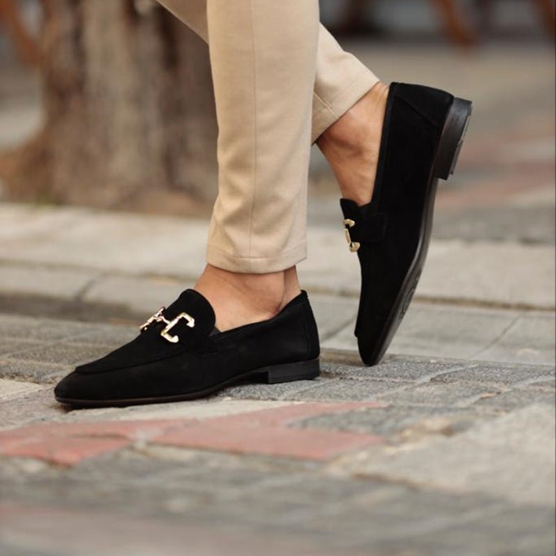 Men's Horsebit Loafers Slip-On Leather Dress Shoes