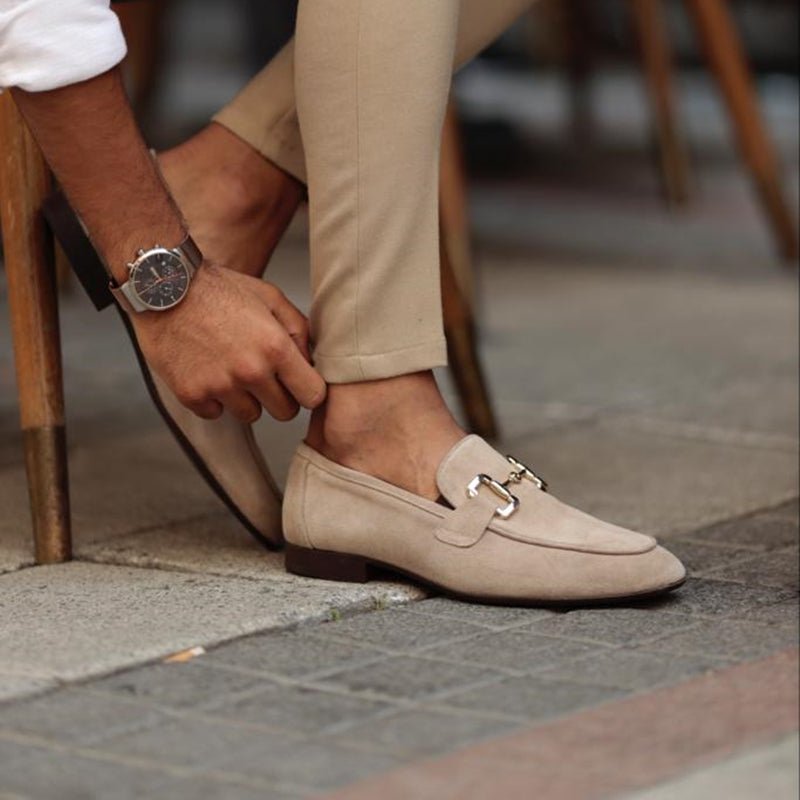 Men's Horsebit Loafers Slip-On Leather Dress Shoes