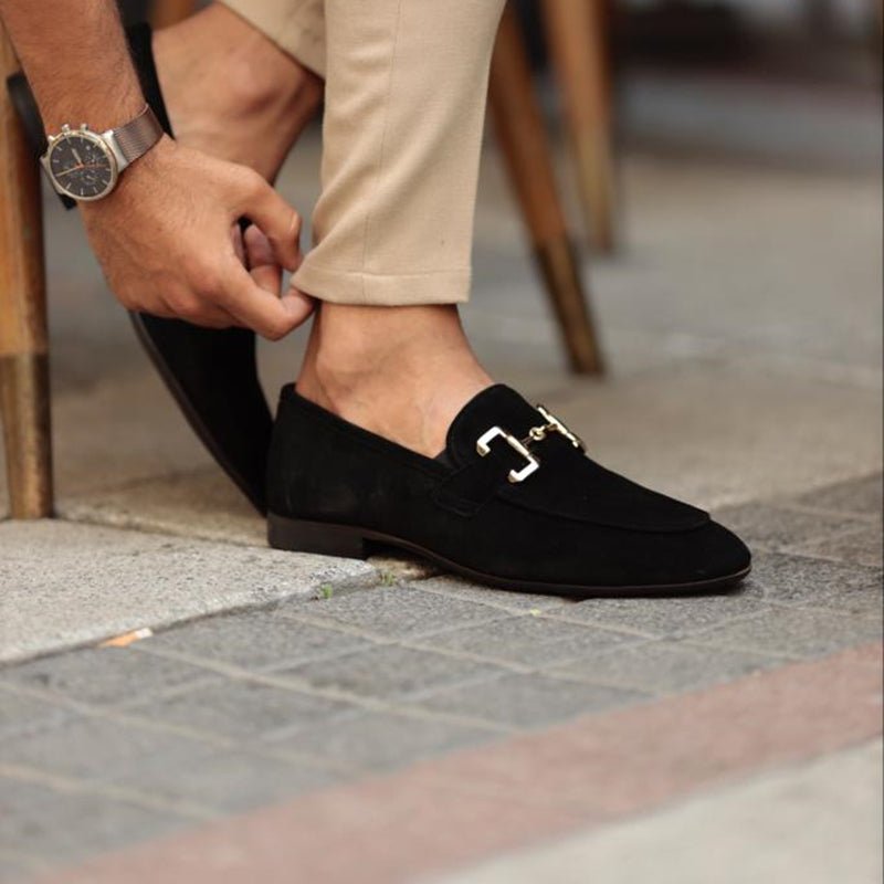Men's Horsebit Loafers Slip-On Leather Dress Shoes