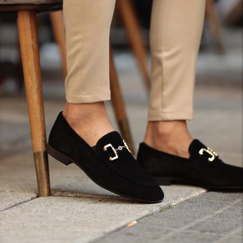 Men's Horsebit Loafers Slip-On Leather Dress Shoes