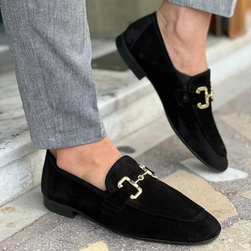 Men's Horsebit Loafers Slip-On Leather Dress Shoes