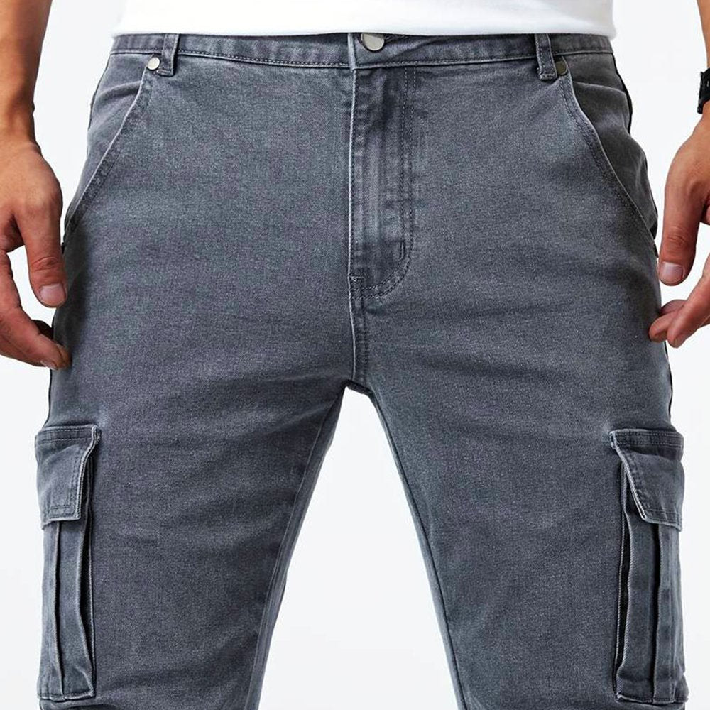 Men's Slim Fit Cargo Pants Side Pocket Casual