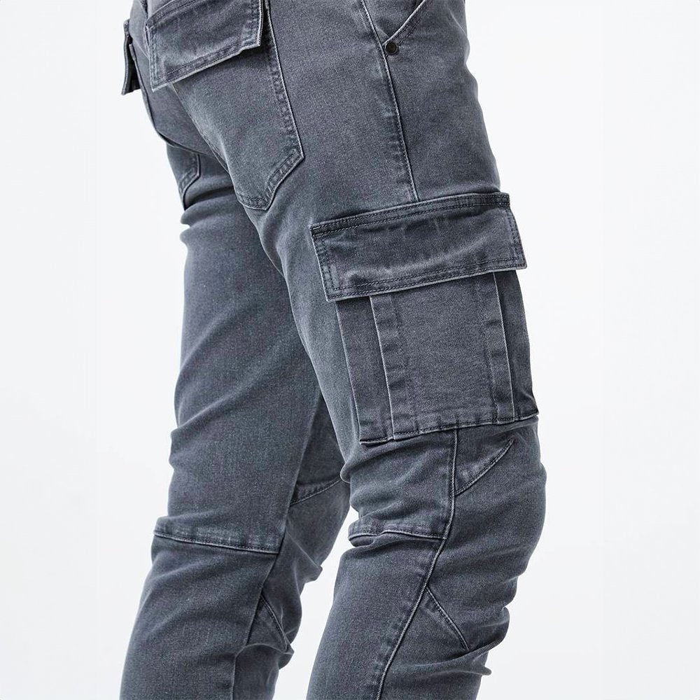 Men's Slim Fit Cargo Pants Side Pocket Casual