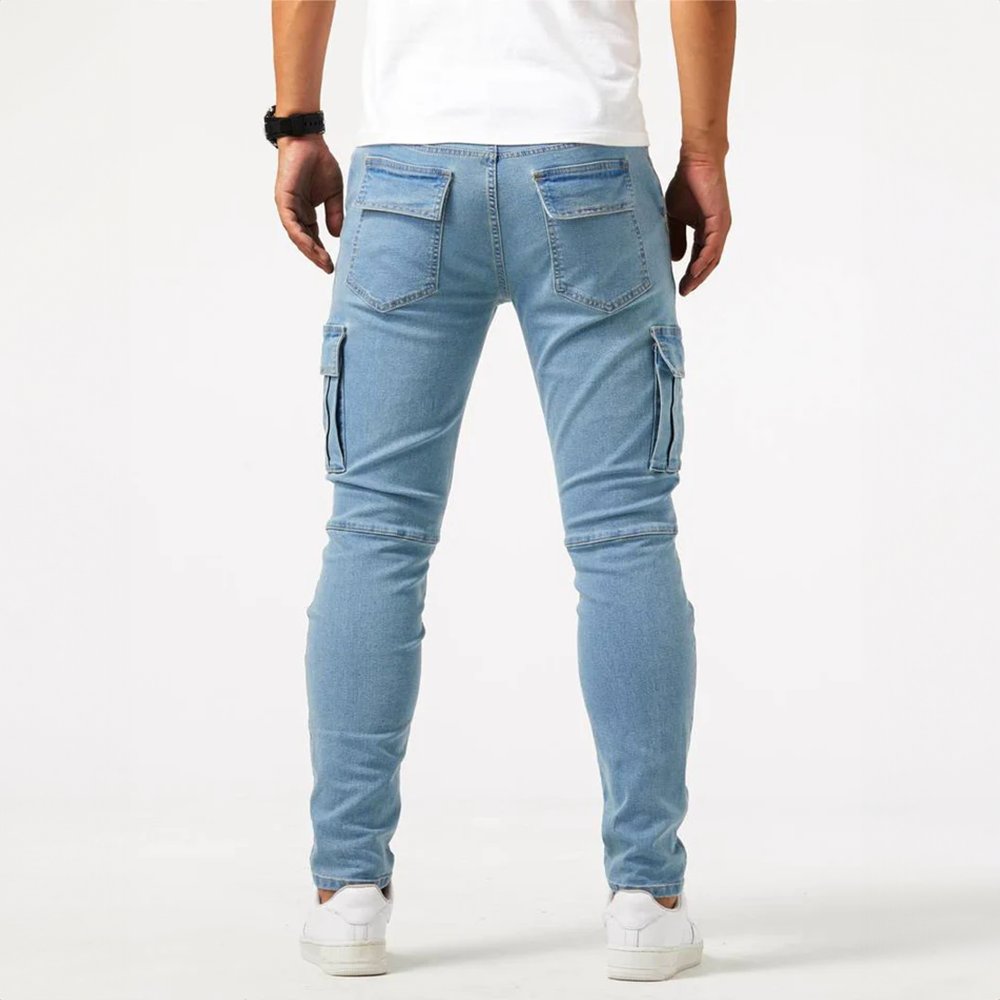 Men's Slim Fit Cargo Pants Side Pocket Casual