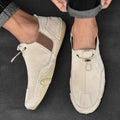 Men's Slip-On Loafers Closed-Toe Canvas Toggle Comfort - Khaki