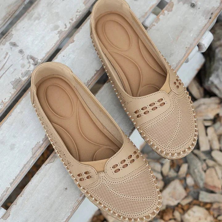 Orthopedic Loafers Slip-On Perforated PU Flat Comfort