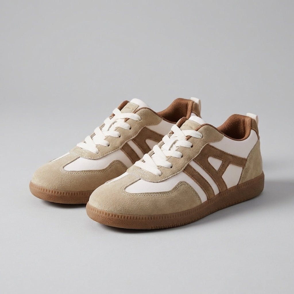Orthopedic Low-Top Sneakers Color Block Lace-Up Women