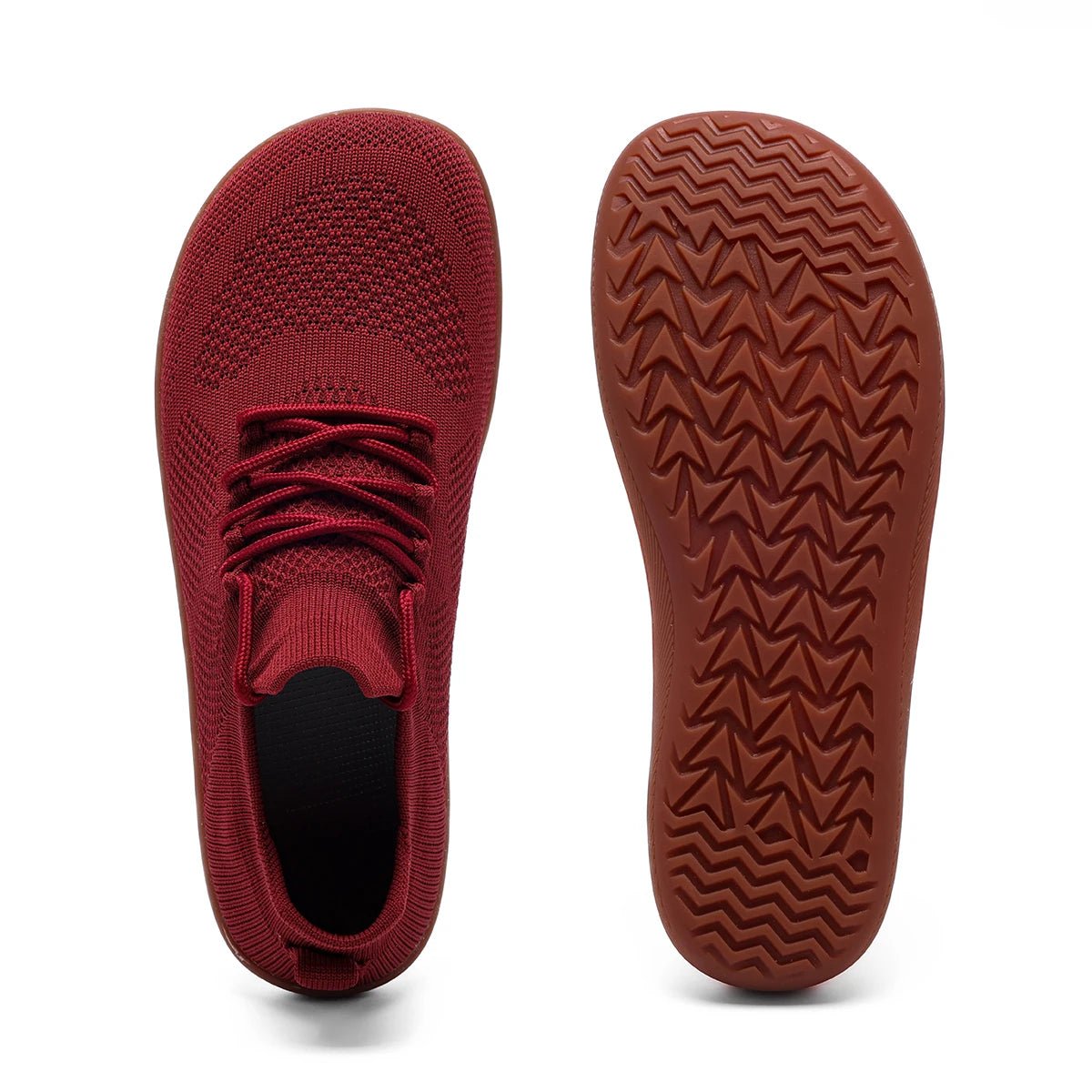 Unisex Barefoot Minimalist Breathable Slip-On Sneakers - Rot