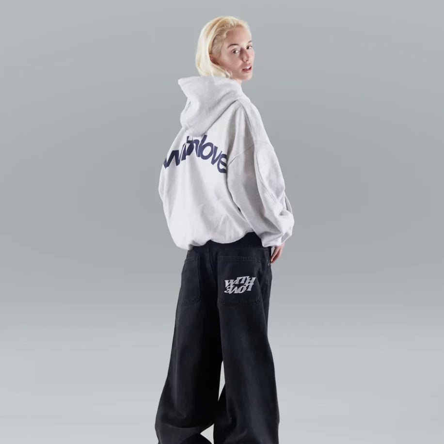 Unisex Oversized With Love Graphic Pullover Hoodie