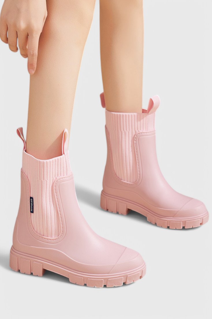 Waterproof Boots Chelsea Style Ankle Pull-On