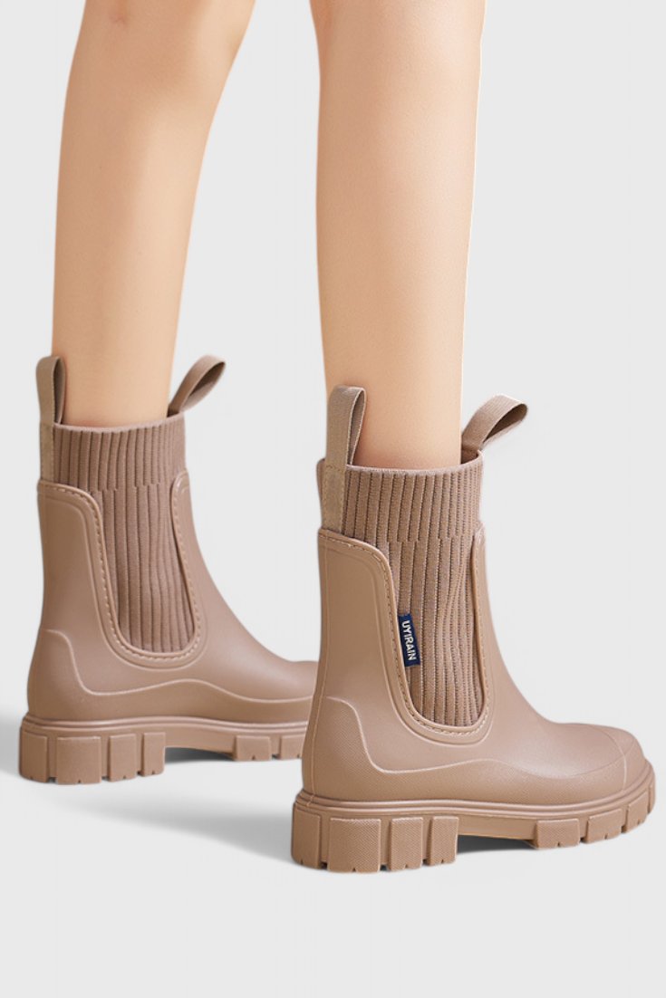 Waterproof Boots Chelsea Style Ankle Pull-On