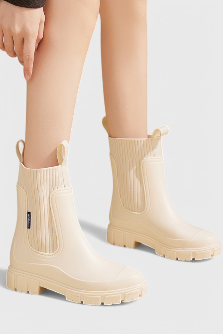 Waterproof Boots Chelsea Style Ankle Pull-On