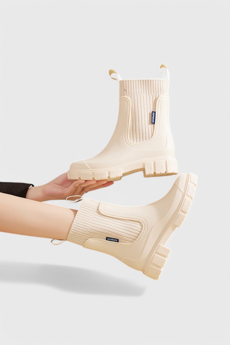 Waterproof Boots Chelsea Style Ankle Pull-On