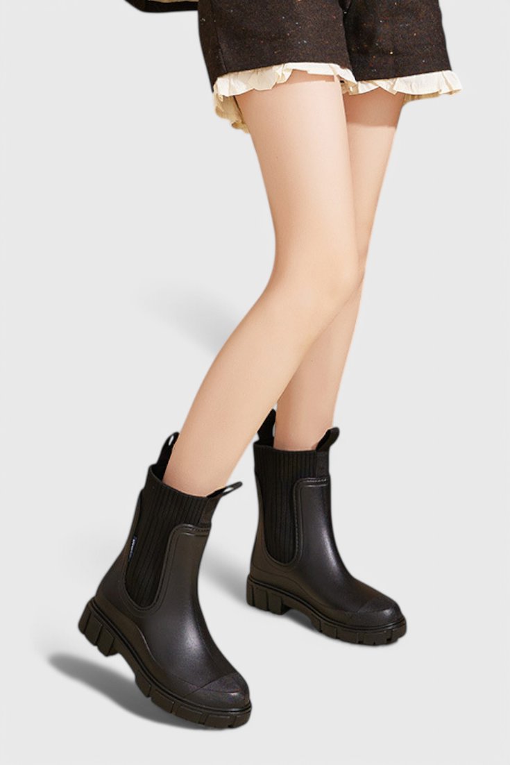 Waterproof Boots Chelsea Style Ankle Pull-On