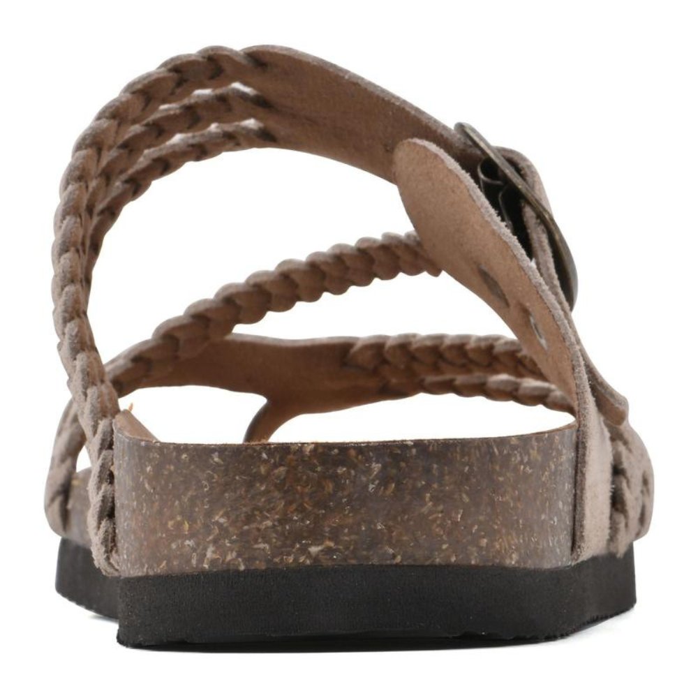 Women's Braided Adjustable Buckle Toe-Loop Sandals
