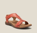Women's Comfort Sandals Adjustable Straps - Orange
