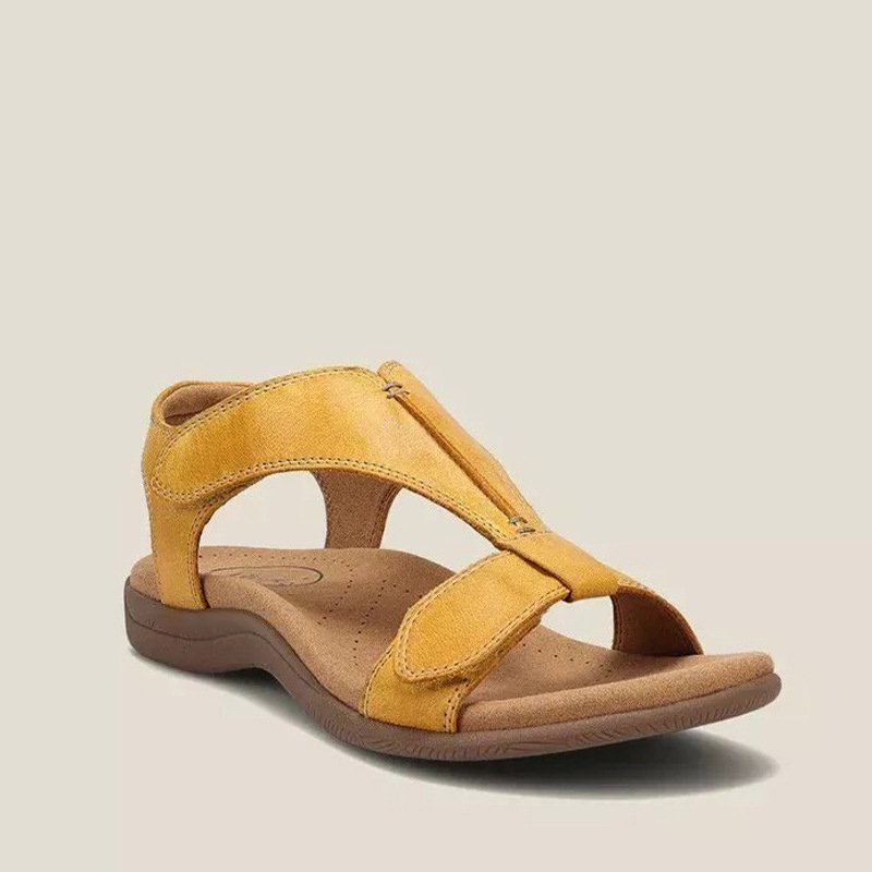 Women's Comfort Sandals Adjustable Straps - Yellow