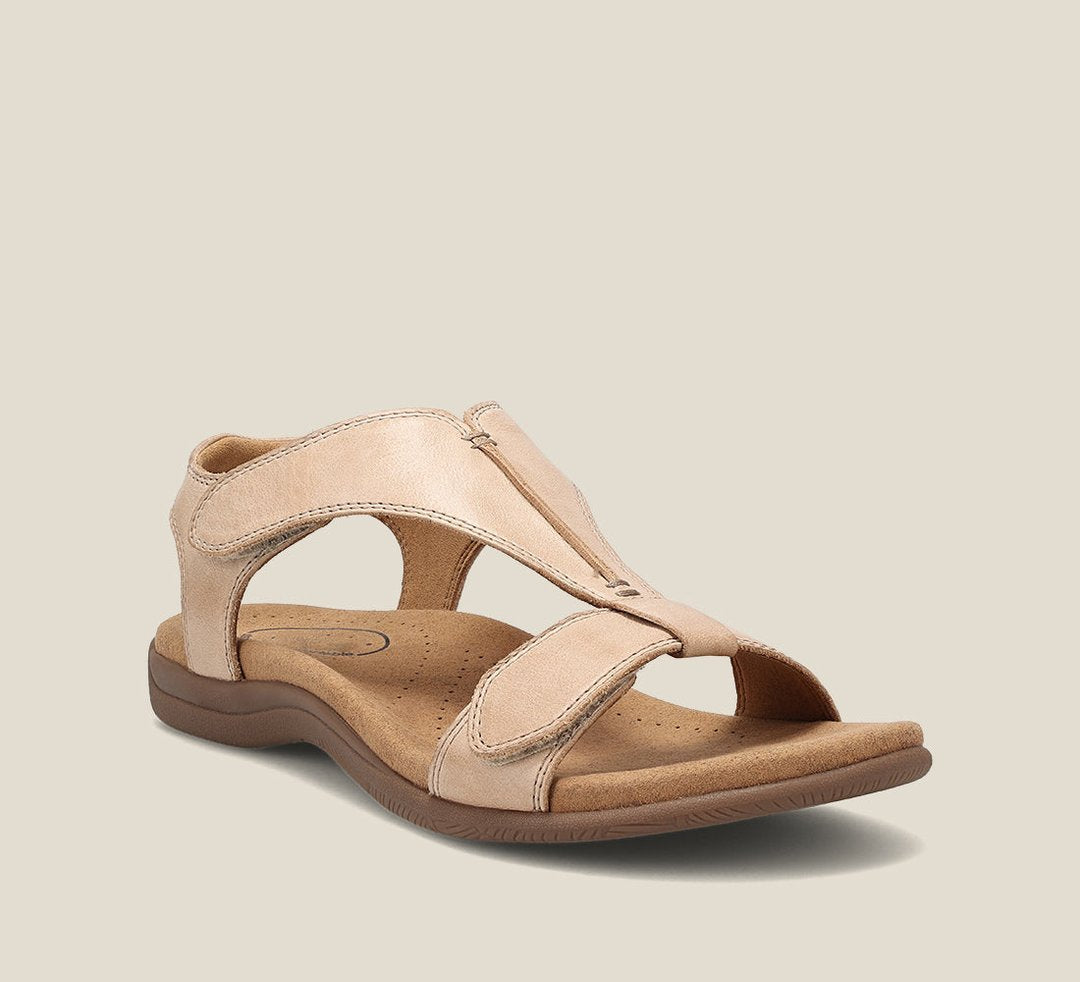 Women's Comfort Sandals Adjustable Straps - Beige