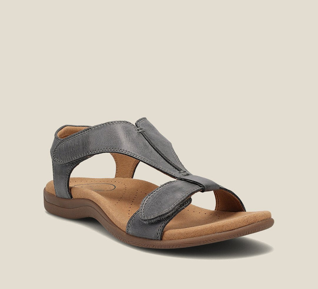 Women's Comfort Sandals Adjustable Straps - Grey