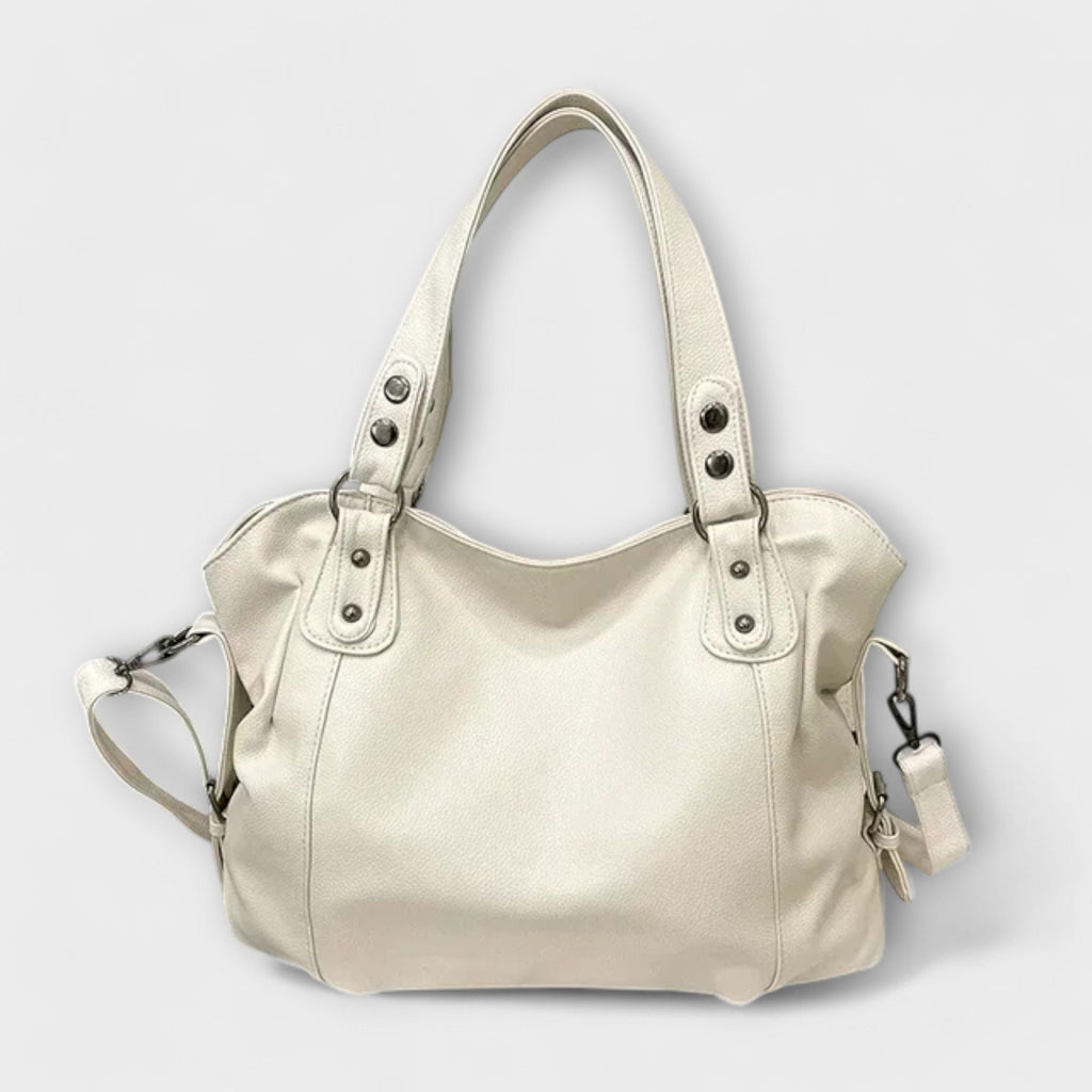 Women's Large Capacity Adjustable Hobo Shoulder Bag - Beige