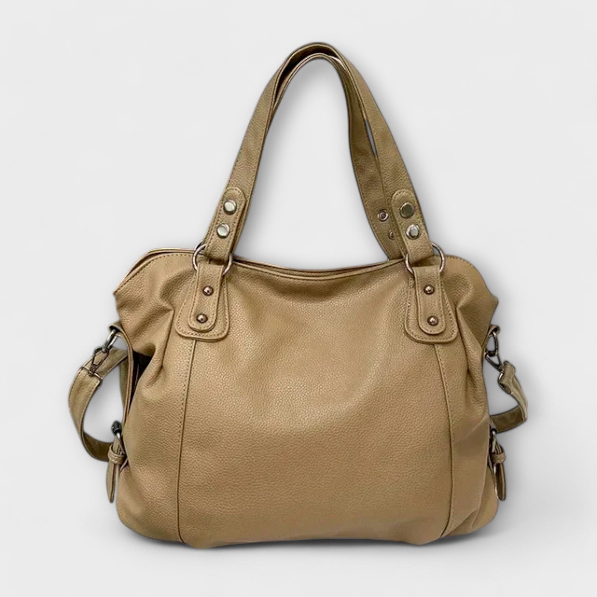Women's Large Capacity Adjustable Hobo Shoulder Bag - Khaki