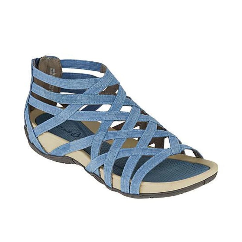 Women's Orthopedic Adjustable Strappy Sandals - Light Blue