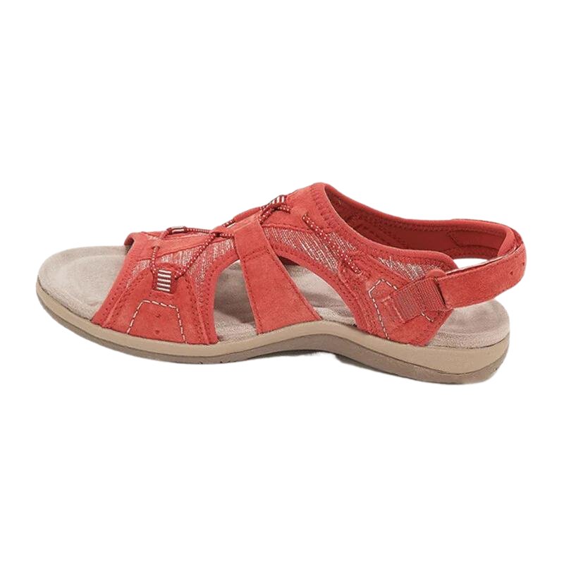 Women's Orthopedic Arch-Support Closed-Toe Sandals - Red