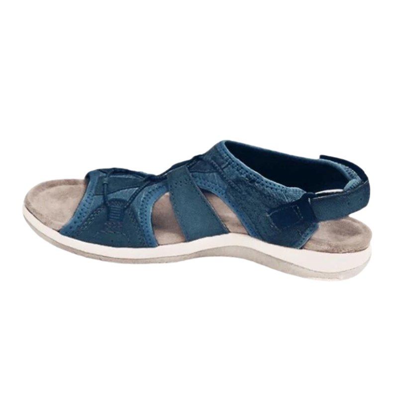 Women's Orthopedic Arch-Support Closed-Toe Sandals - Navy Blue