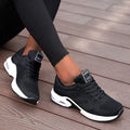 Women's Orthopedic Breathable Mesh Athletic Sneakers - Zwart