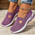 Women's Orthopedic Breathable Slip-On Walking Sneakers - Purple