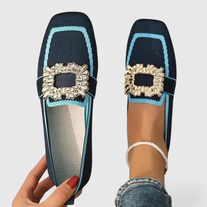Women's Orthopedic Loafers Slip-On Comfort Cushioned - Blue