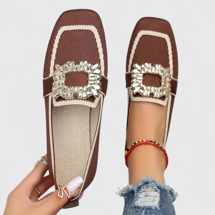 Women's Orthopedic Loafers Slip-On Comfort Cushioned - Brown
