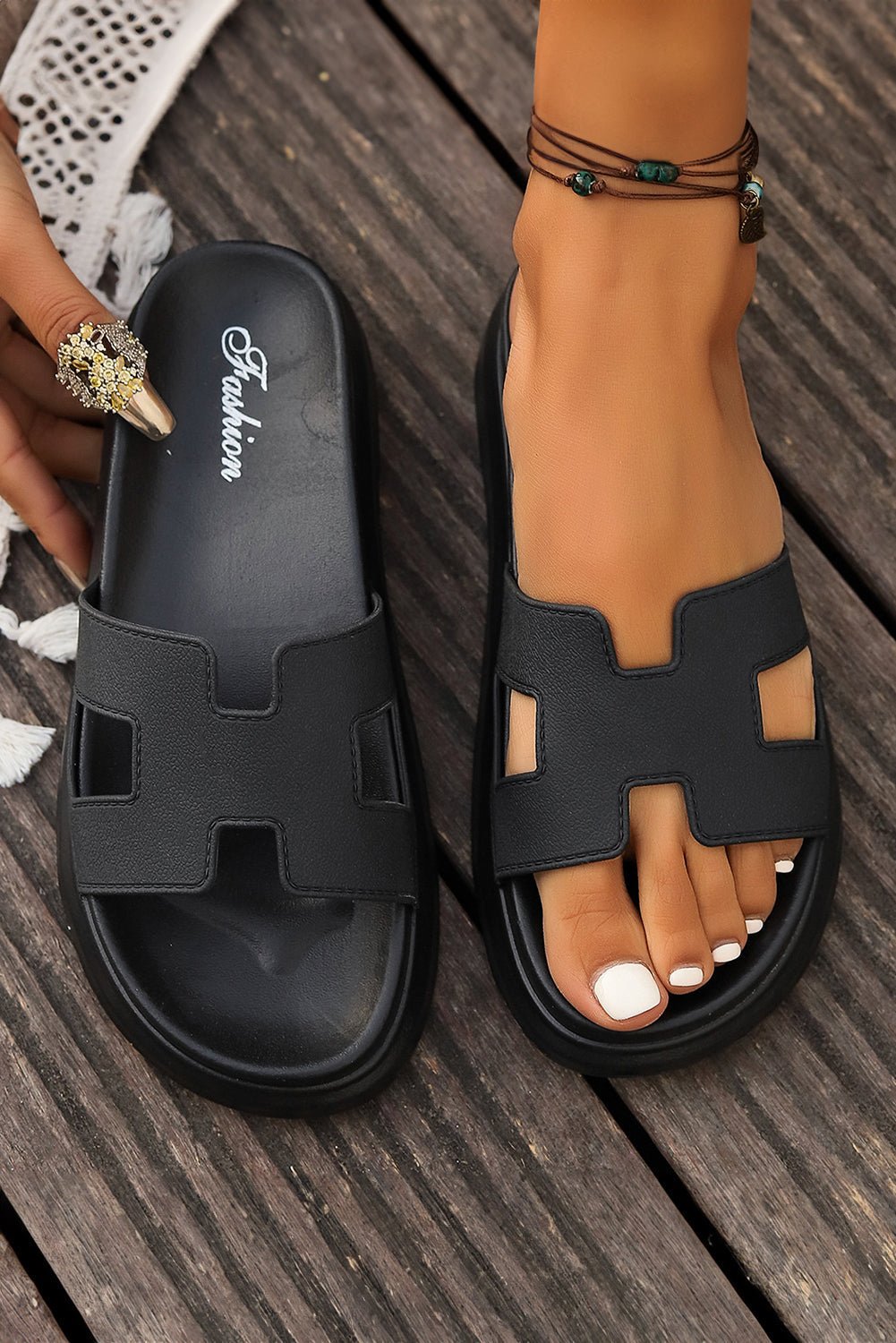 Women's Orthopedic Platform Slide Sandals