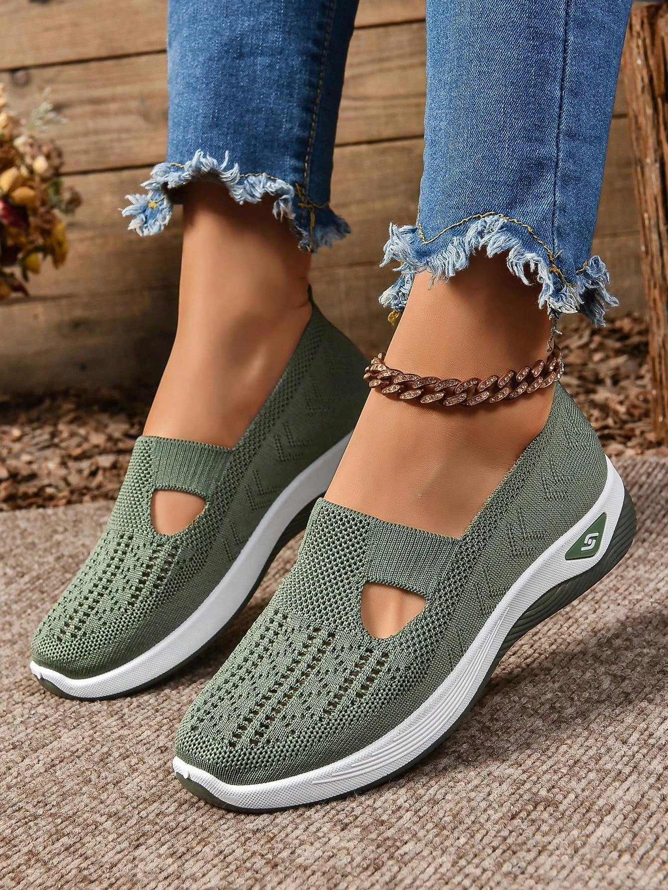 Women's Orthopedic Slip-On Sneakers Mesh Breathable
